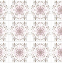 Панель ПВХ Мозаика Цветочный орнамент 960х480 мм, 10 шт